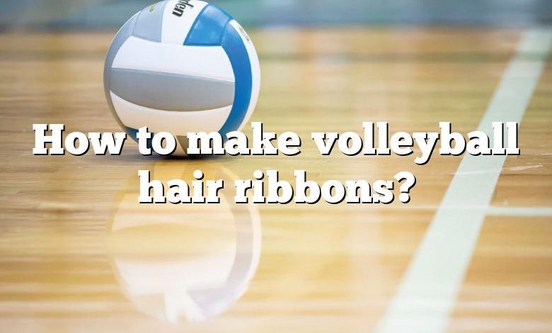 Volleyball Hair Ribbons